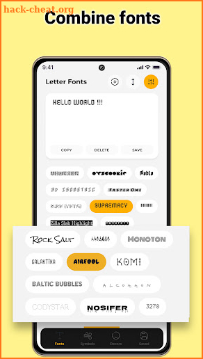 Font Gallery screenshot