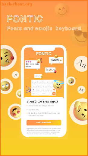 Fontic: Keyboards & Emojis. screenshot