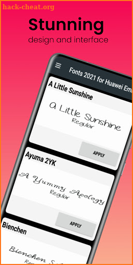 Fonts 2021 for Huawei Emui screenshot