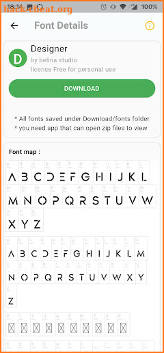 Fonts Downloader screenshot