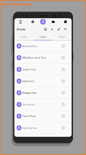 Fonts for Samsung (AFonts) screenshot