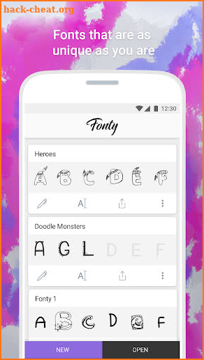 Fonty - Draw and Make Fonts screenshot