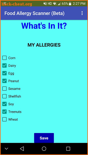 Food Allergy Scanner screenshot