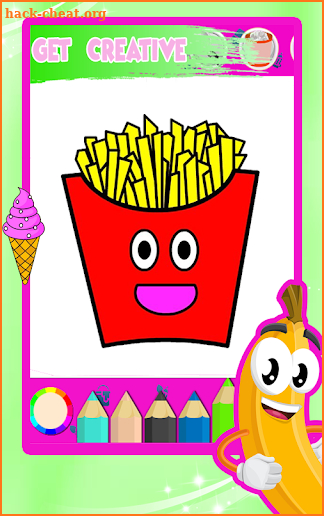 Food Coloring Book - kids Coloring Game screenshot