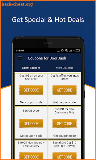 Food Coupons for Doordash screenshot