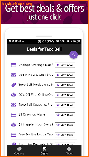 Food Coupons for Taco Bell screenshot