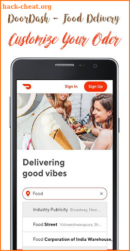 Food Delivery DoorDash Guide screenshot