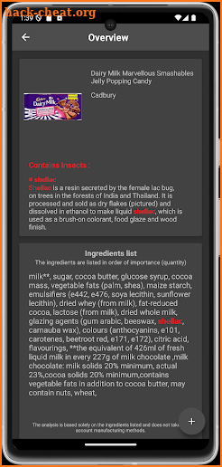 Food Insects Tracker screenshot