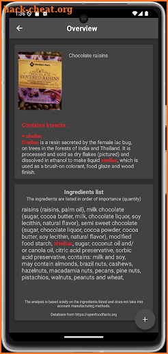 Food Insects Tracker screenshot