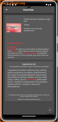 Food Insects Tracker screenshot