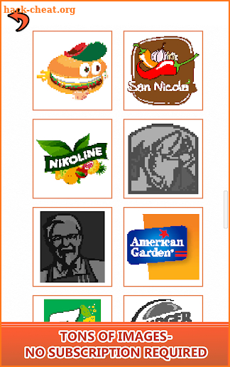 Food Logo Color by Number: Pixel Art Coloring Book screenshot