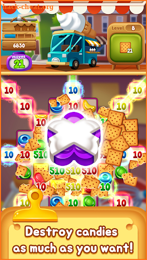 Food POP : New puzzle gravity world (Food burst 2) screenshot