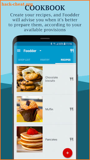 Foodder - shopping list, pantry, cookbook screenshot