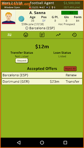 Football Agent Free screenshot