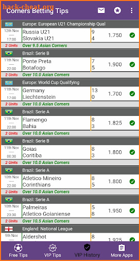 Football Betting Tips - Corner screenshot