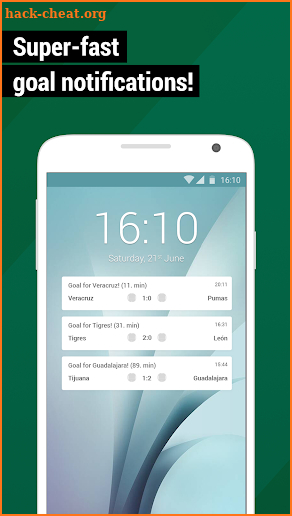 Football Live Scores Mexico 2018 - GoalAlert screenshot
