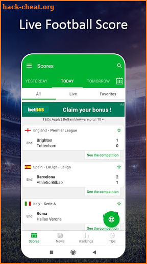 Football Premier League Live TV- Tips For Footbool screenshot