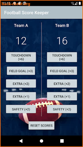 Football Score Keeper screenshot