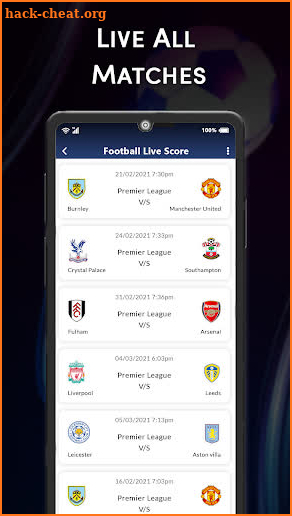 Football TV Live Streaming HD screenshot