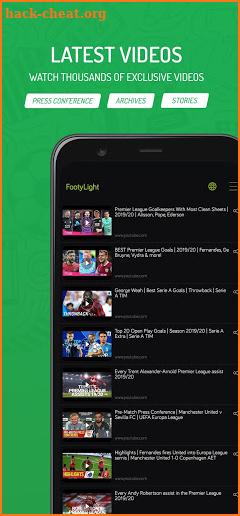 Footylight - Football Highlights & Livescore screenshot