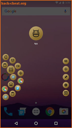 fooView Theme - Black Golden screenshot