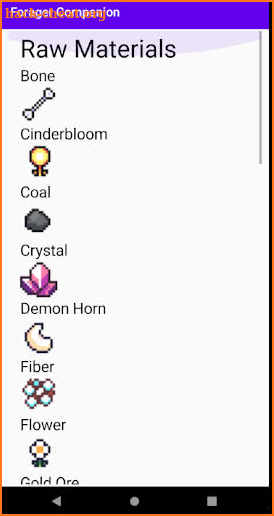 Forager Companion Guide App screenshot