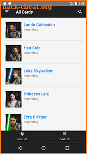 Force Arena Deck Manager screenshot