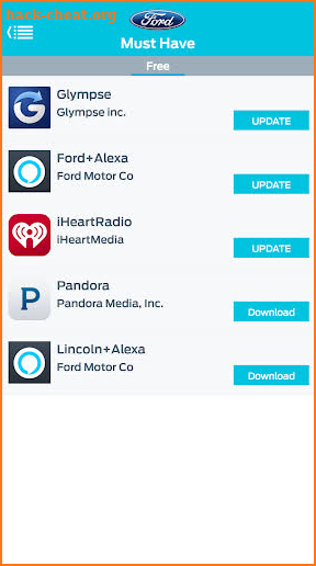 Ford App Catalog screenshot