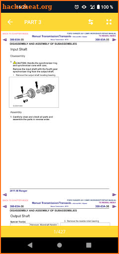 FORD RANGER 2011 SERVICE REPAIR MANUAL screenshot