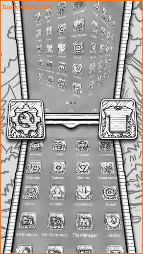 Forest Sketch Launcher Theme screenshot