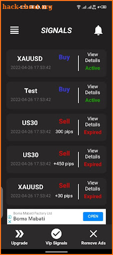 Forex Signals and alerts screenshot