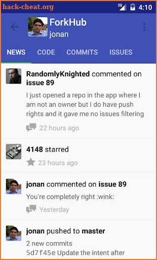 ForkHub for GitHub screenshot