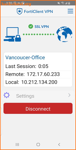 FortiClient VPN screenshot