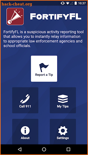 FortifyFL - Tip Reporting screenshot