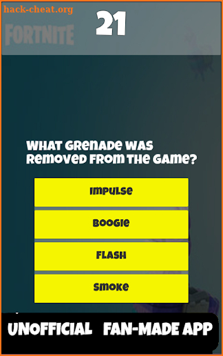 Fortnite Battle Royale Quiz (UNOFFICIAL) screenshot