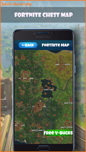 Fortnite Chest Map Free Battle Pass screenshot