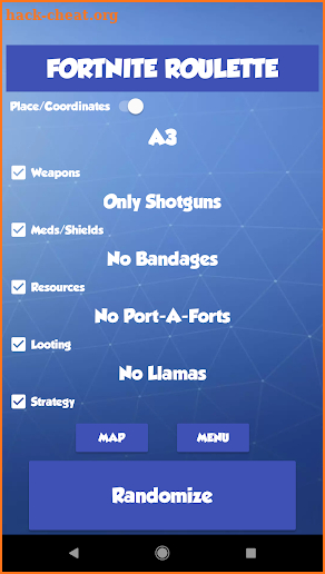 Fortnite Strategy Roulette (Challenge Generator) screenshot