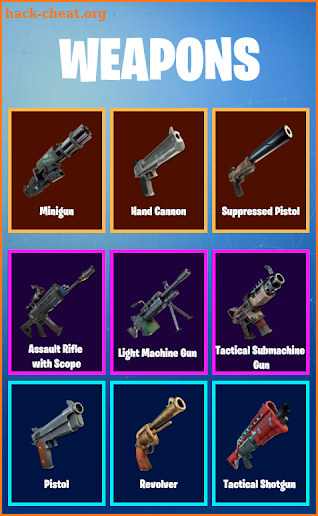 Fortnite Weapons & Pickaxes & Gliders screenshot