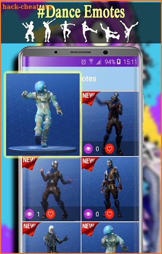 Fortpapers: Wallpapers & Dance Emotes for fortnite screenshot