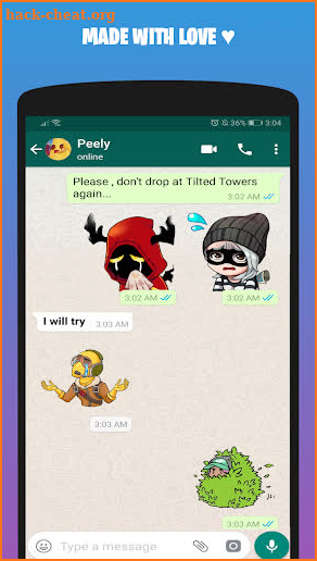 FortStickers FBR WAStickerApps for Whatsapp screenshot