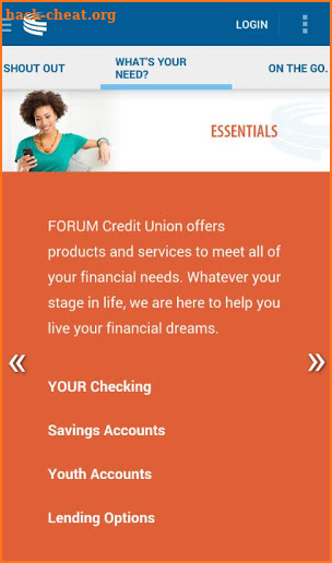 FORUM Credit Union CU Online screenshot