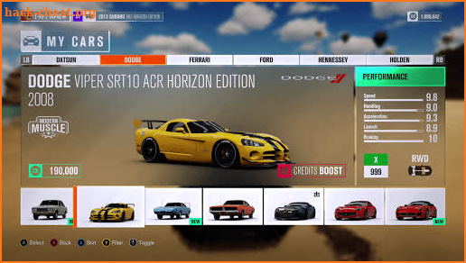 Forza Horizon & MotorCar Car Tracker screenshot