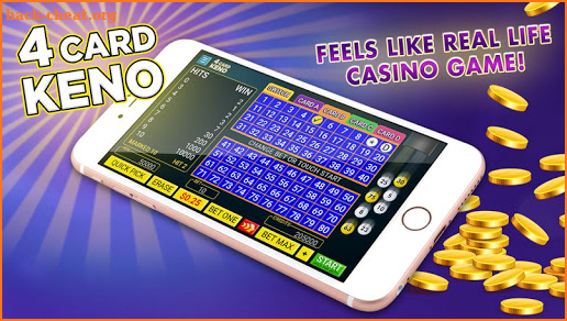 Four Card Keno FREE 💰 4 Ways to Win Keno Games! screenshot