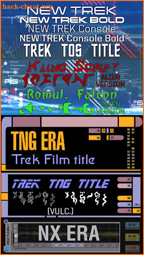 ✦ TREK ✦ Fonts Pack screenshot