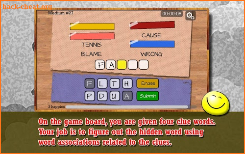 Four Word Association - Puzzle screenshot