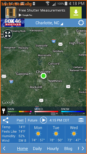 FOX 46 Charlotte Weather screenshot