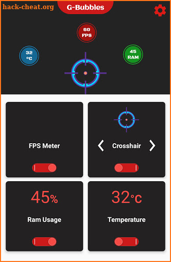 FPS Meter & Crosshair - Gamer Bubbles screenshot