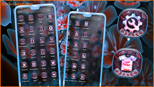 Fractal Flower Launcher Theme screenshot