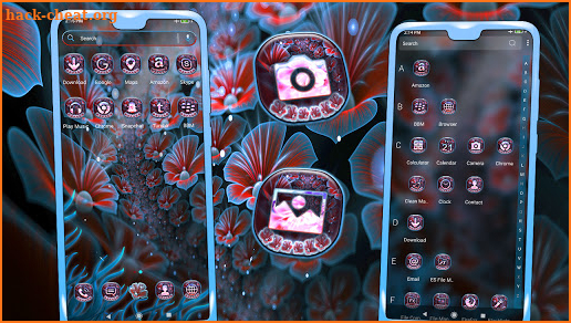 Fractal Flower Launcher Theme screenshot