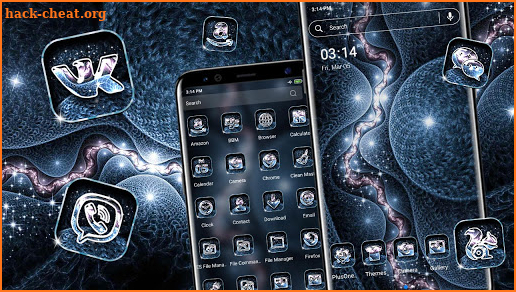 Fractal River Launcher Theme screenshot